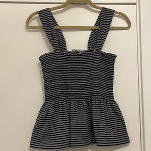 Madewell - Women’s Navy and White Tank